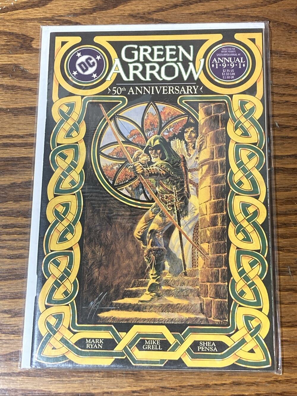 Green Arrow Annual #4 DC Comics 50th Anniversary 1991 Mike Grell